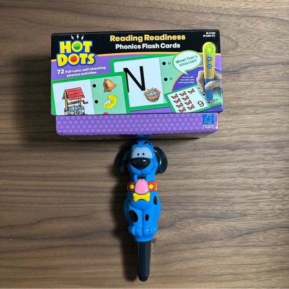 Hot Dots Phonics Flash Cards Reading Readiness & Pen Learning Made Fun GUC K+ - Picture 1 of 5